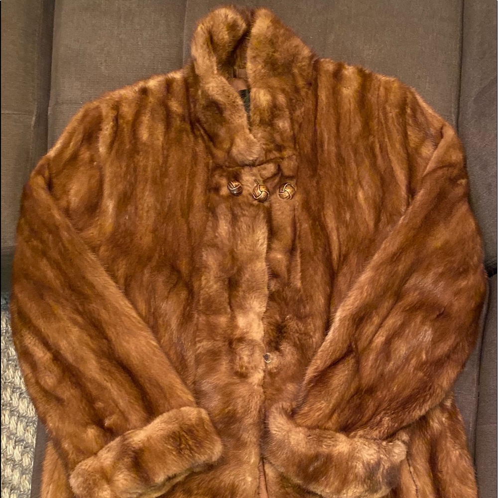 Mink coat.